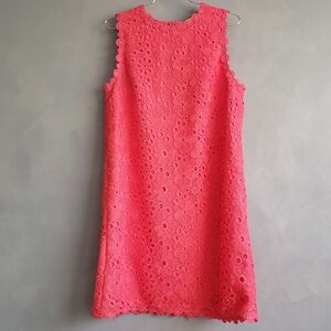 NWT KATE SPADE CORAL, FLORAL SHIFT DRESS US 10, 12